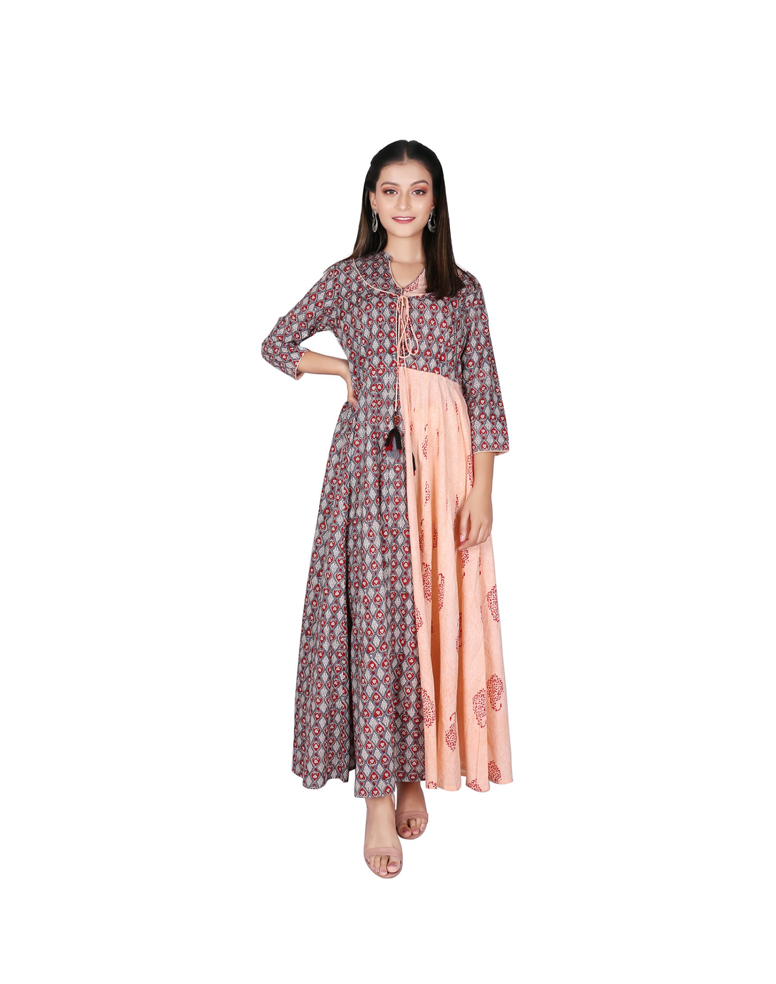 pastel print dress