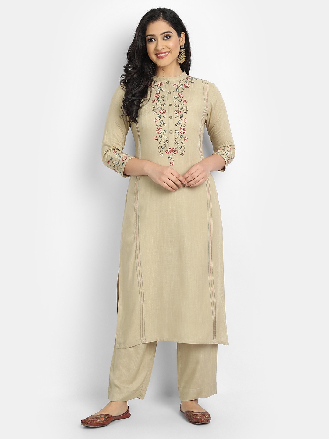 EMBROIDERED KURTA WITH PANT